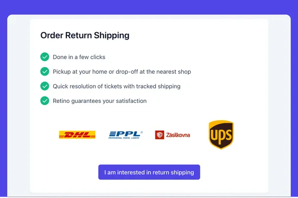 Return shipping - EN