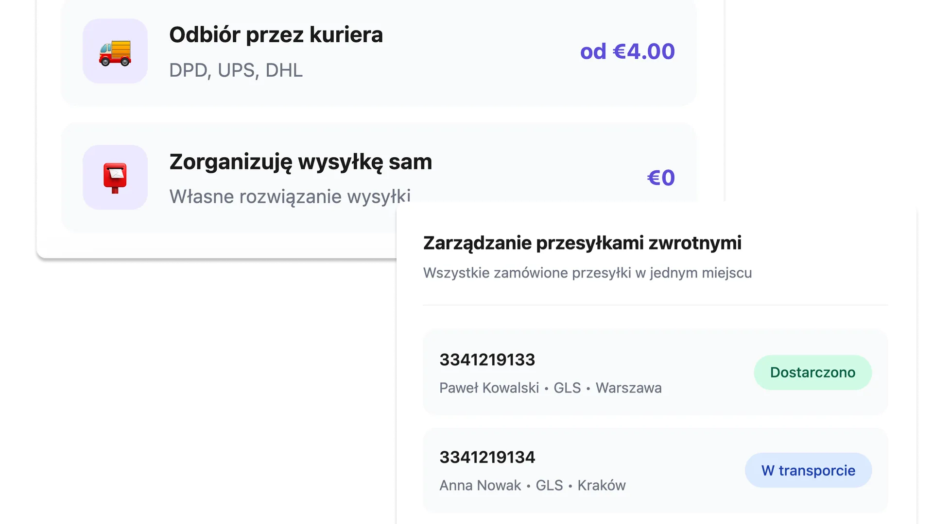 Zpětná doprava PL